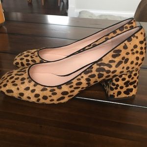 j crew leopard wedges
